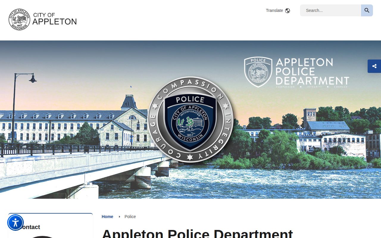 Outagamie County Appleton police arrest-record source